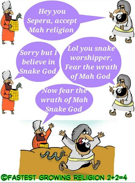 When Peaceful God was Made Mosquito